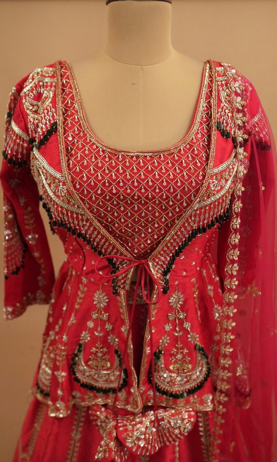 Silk Fabric Hand Work Embroiderey Party Wear Magenta Color Designer Lehenga