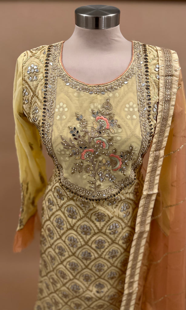 Yellow Sharara Suit 