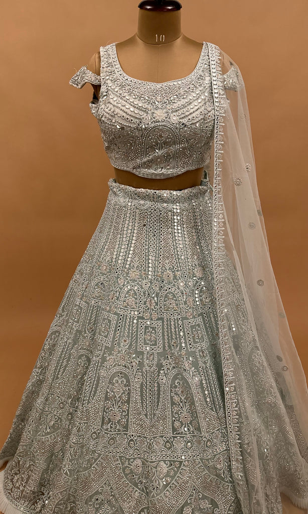 Light Blue Color Lehenga Suit