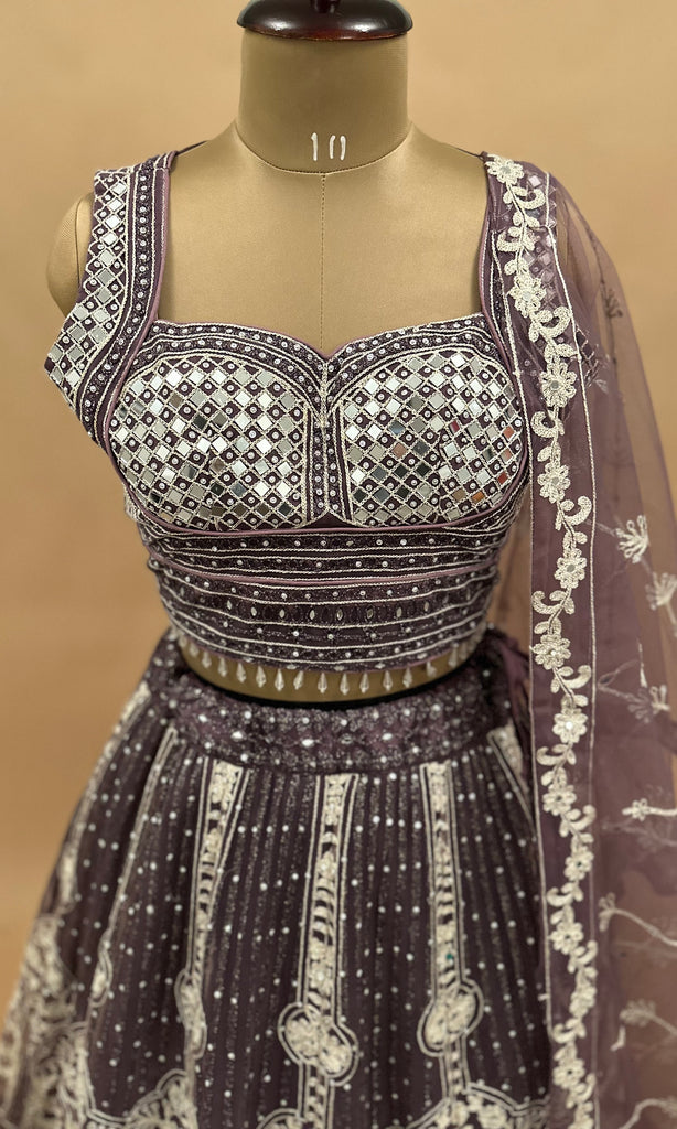 Purple Color Light Weight Lehenga 