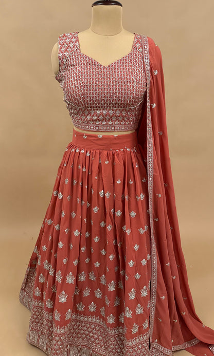 Orange Color Lehenga Suit