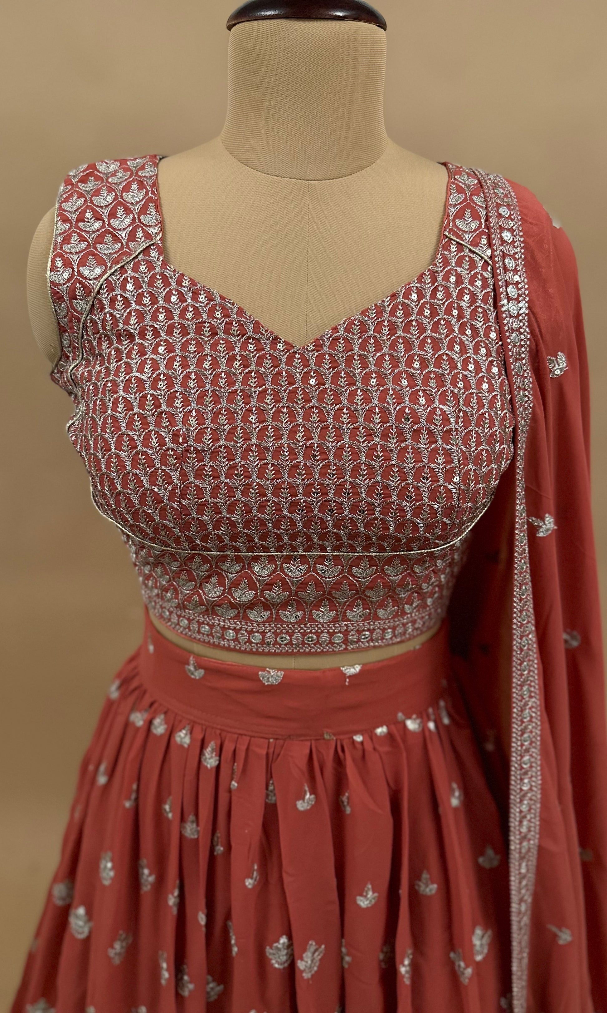 Orange Color Lehenga Suit