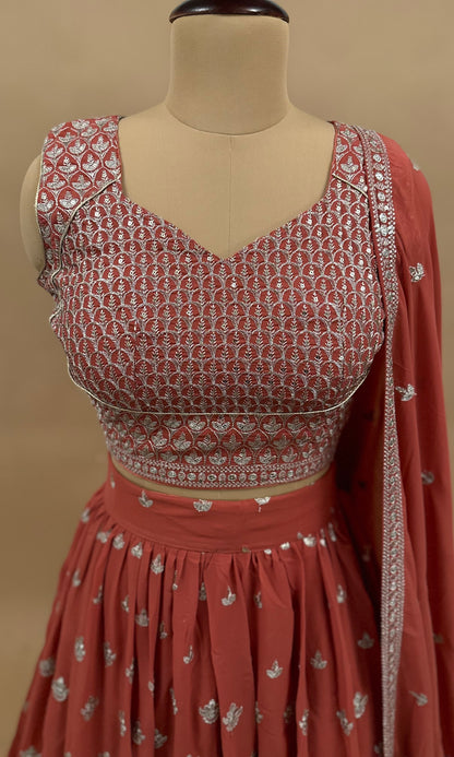 Orange Color Lehenga Suit