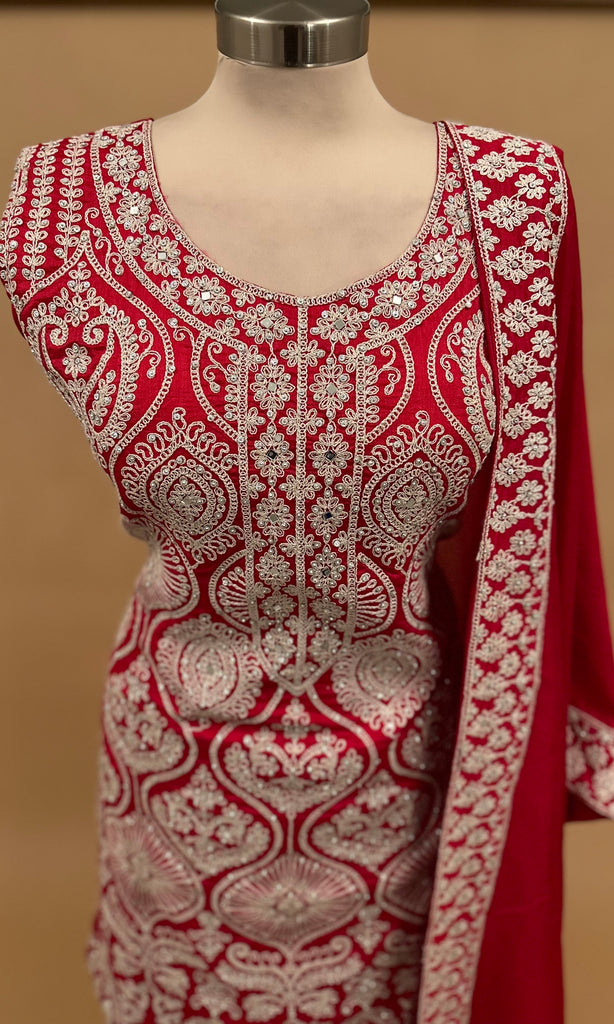 Light Weight Red Sharara