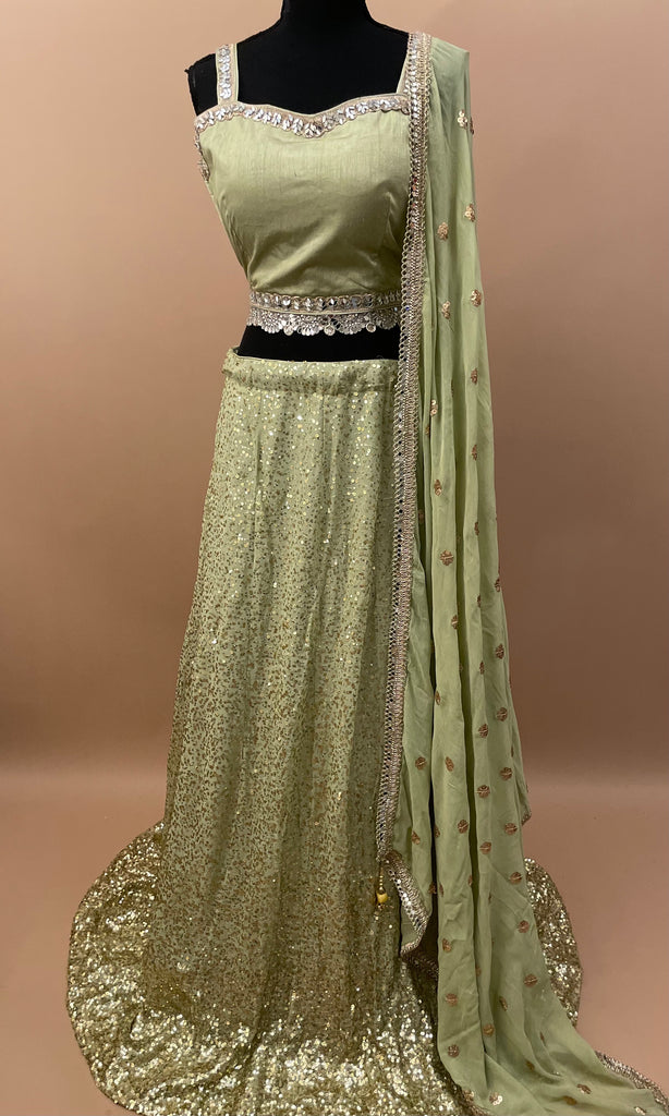 Lime Green Lehenga