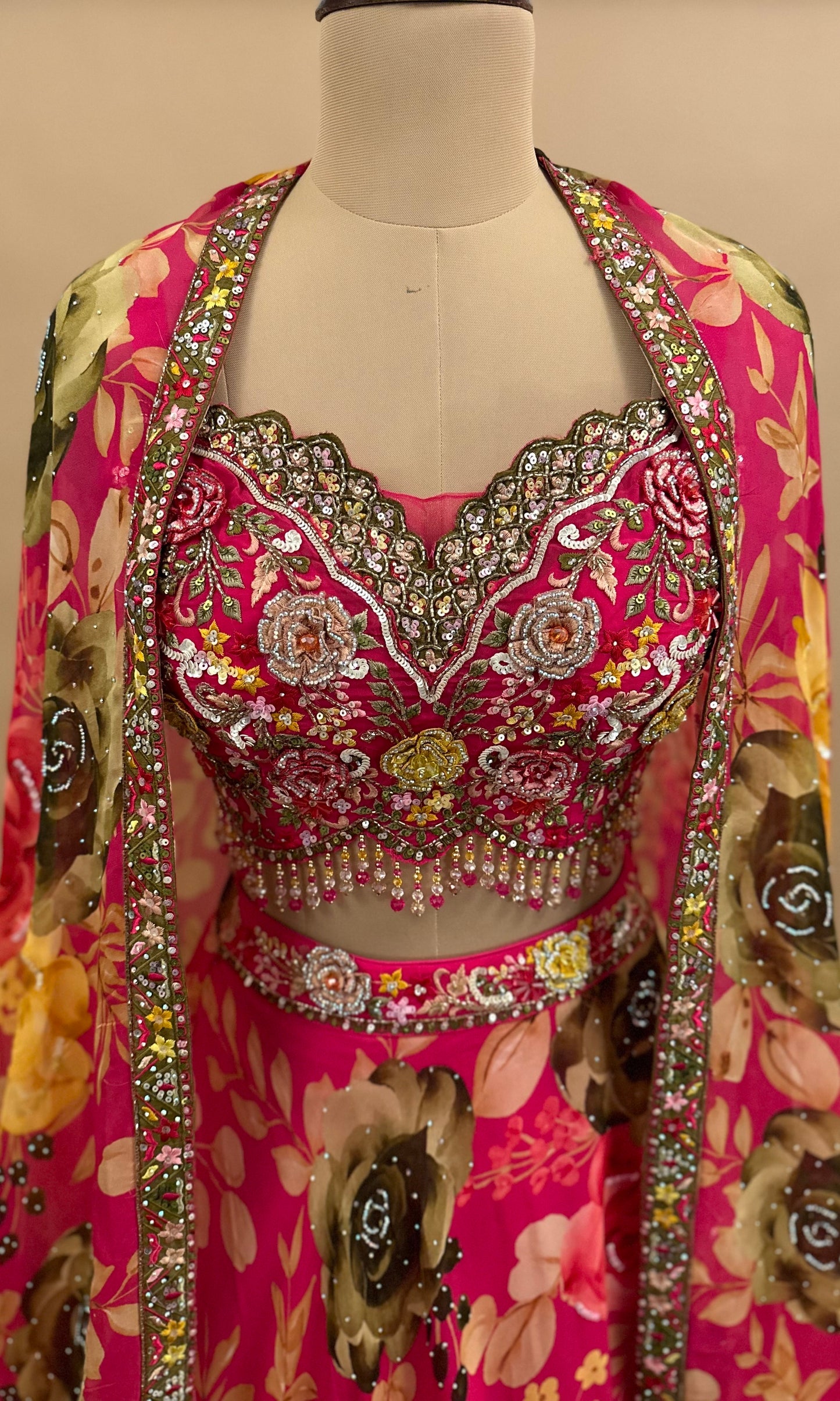Organza Fabric Elegant Style Multicolor Party Wear Lehenga Set With Jacket